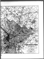 Philadelphia Map - Right, Montgomery County 1886 Schuylkill Valley